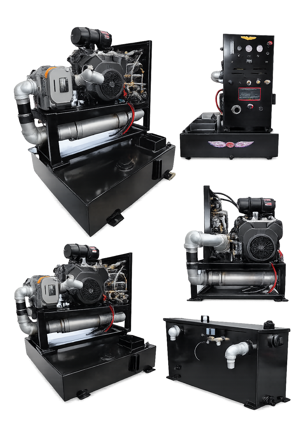 blue baron compact 45 truckmount with fresh belly water tank
